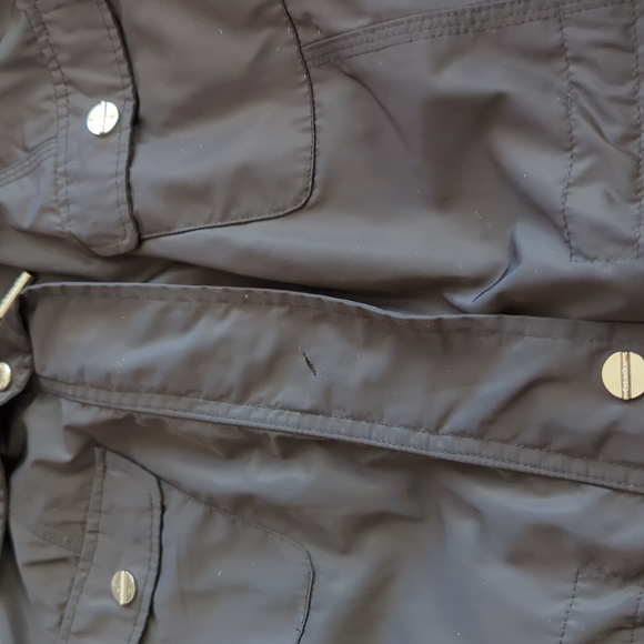 Calvin Klein Womens Full Zip Coat Jacket Mock Neck Long Sleeves Black Size M - Picture 3 of 8